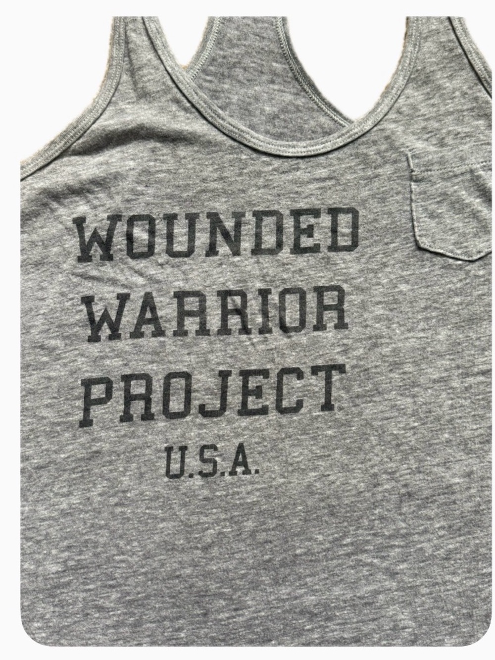 Under Armour Gray WOUNDED WARRIOR PROJECT Tank Top